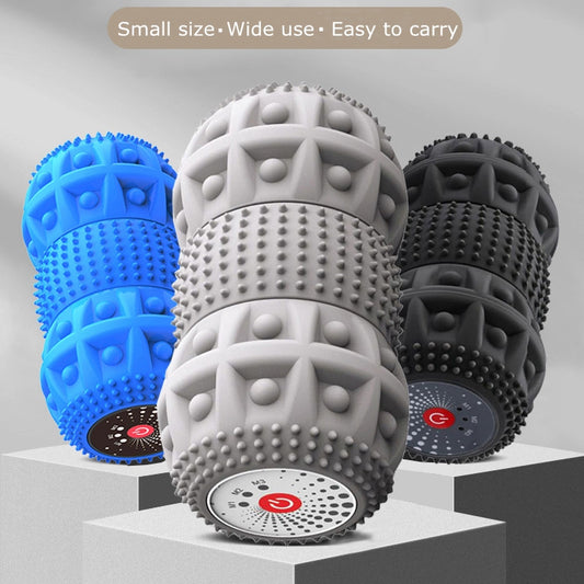 Electric Deep Tissue Foam Roller" Vibrating Sports Recovery Peaunt Massage Ball