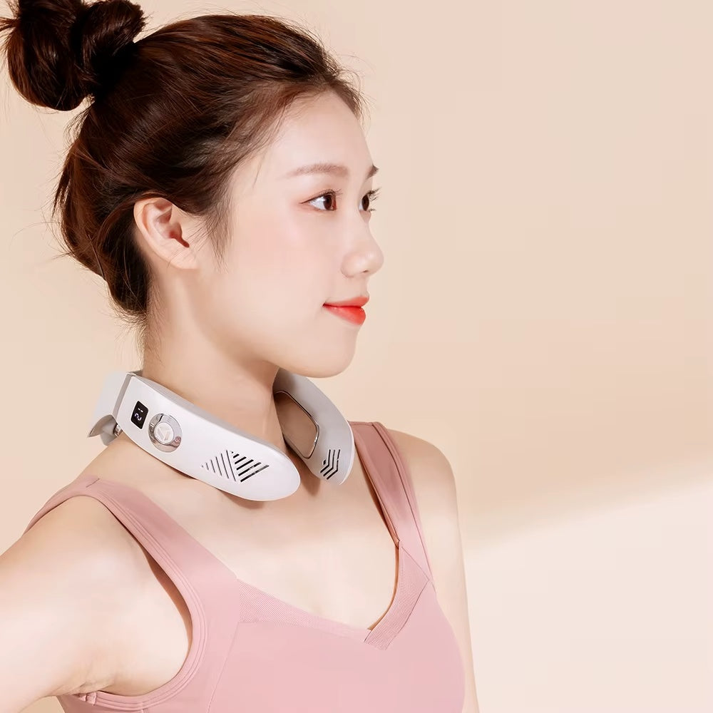 Wireless Personal Portable Neck Wearable Massagers" Cold And Warm Hanging Neck Massager