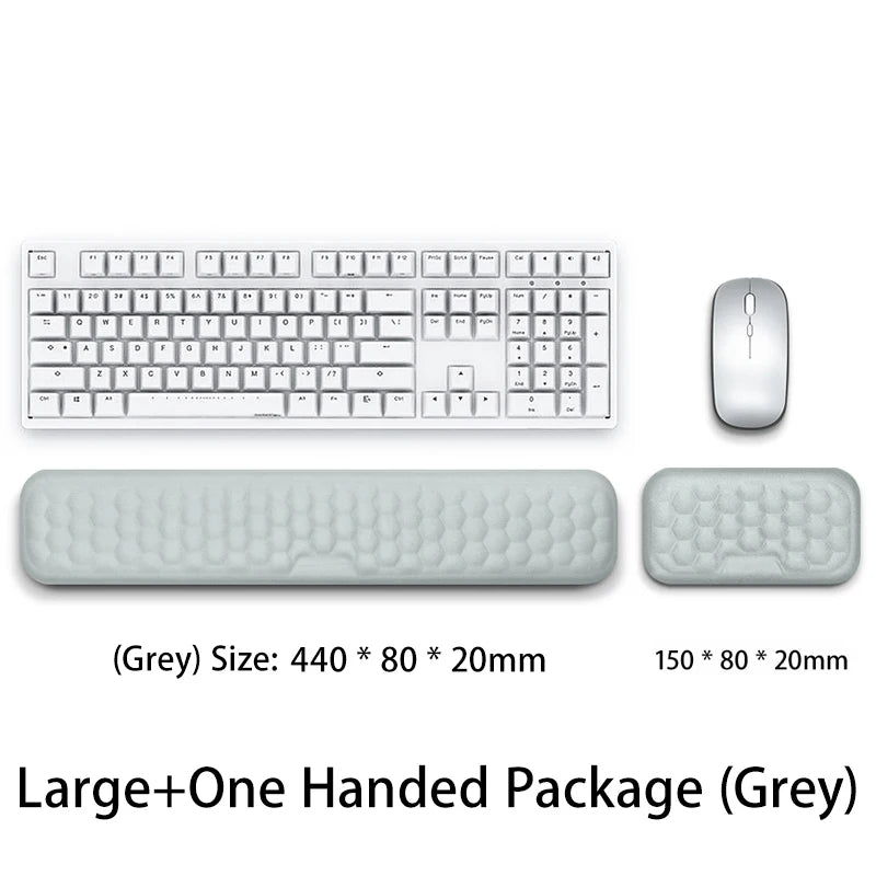 Keyboard Pad Mousepad Ergonomic Keyboard Mouse Wrist Rest Office Typing Protection Relax Wrist Memory Mouse Pad Computer Laptops