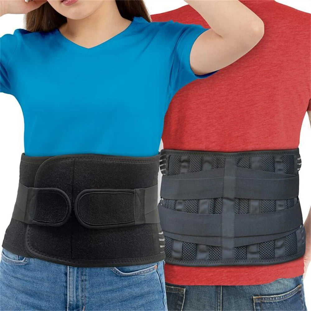 Tcare Sports Back Braces for Lower Back Pain Relief with 6 Stays,Breathable Back Support for Work, Anti-skid Lumbar Support Belt