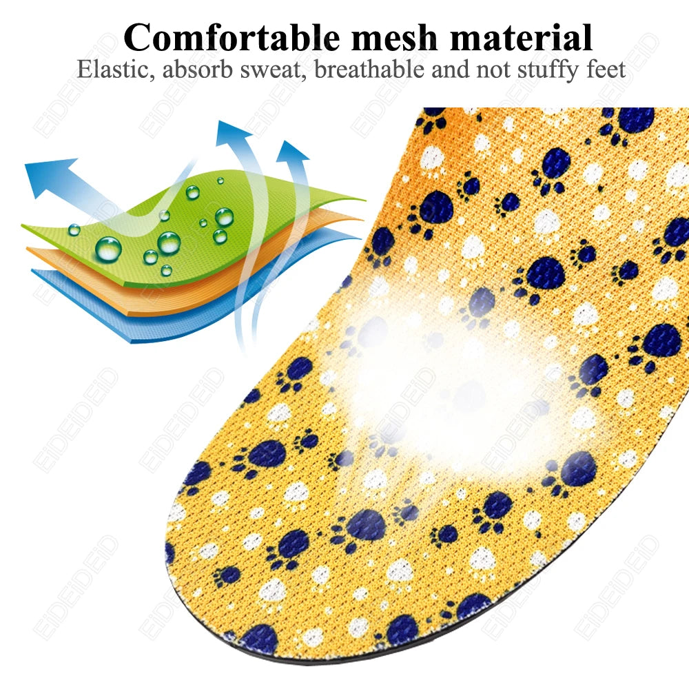 Children orthopedics Insoles for Arch Support Flat Feet Correction for Kids Orthotic Shoe Inserts Improve Foot Posture Unisex