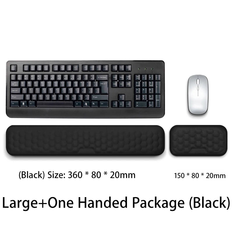 Keyboard Pad Mousepad Ergonomic Keyboard Mouse Wrist Rest Office Typing Protection Relax Wrist Memory Mouse Pad Computer Laptops