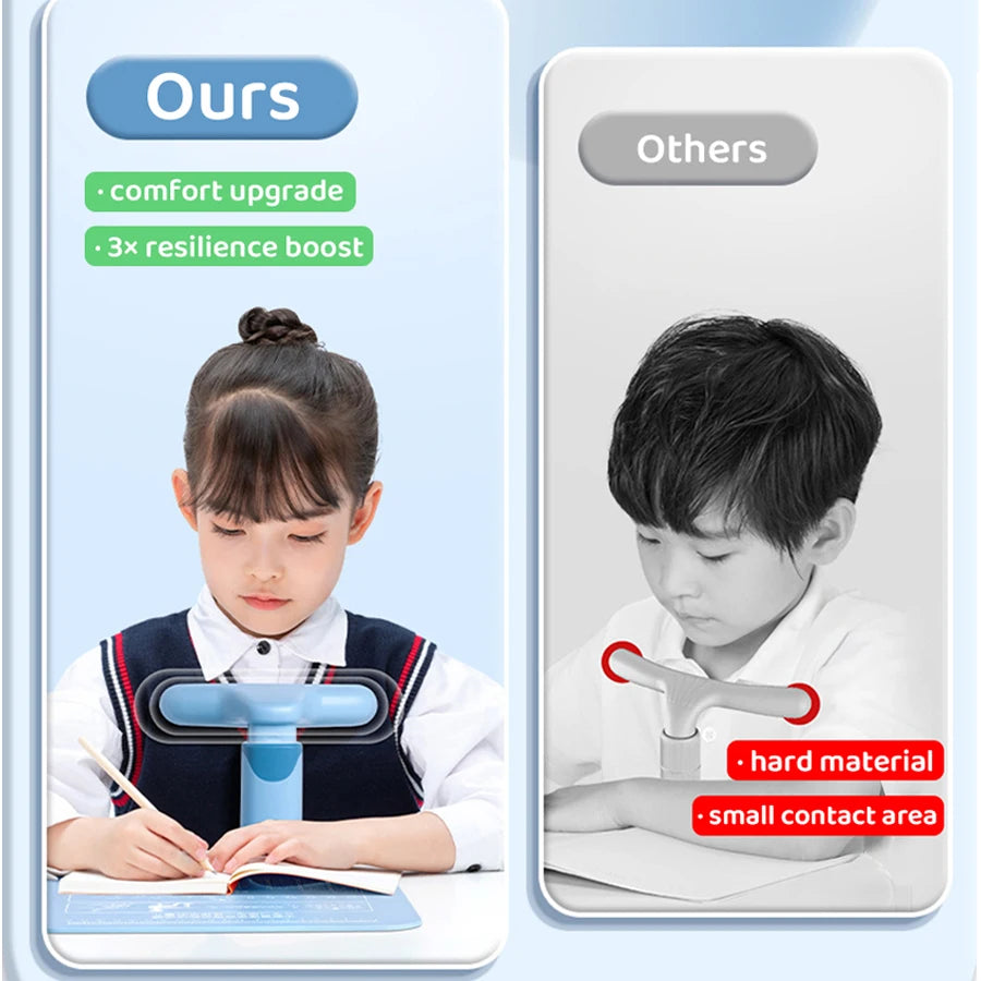Adjustable Ergonomic Desk Clamp Mat Sitting Posture Corrector for Proper Sitting and vision Protection for School Home Office