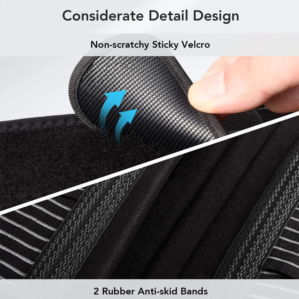 Tcare Sports Back Braces for Lower Back Pain Relief with 6 Stays,Breathable Back Support for Work, Anti-skid Lumbar Support Belt