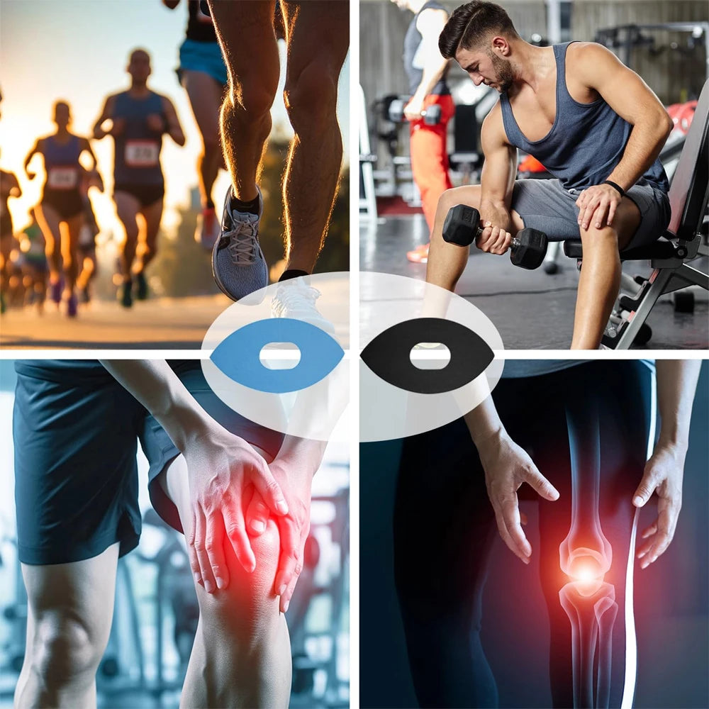 10pcs Kinesiology Tape for Knees,Kinesiology Tape for Knee,Elastic Athletic Tape for Knee Support,Breathable & Latex Free Tape